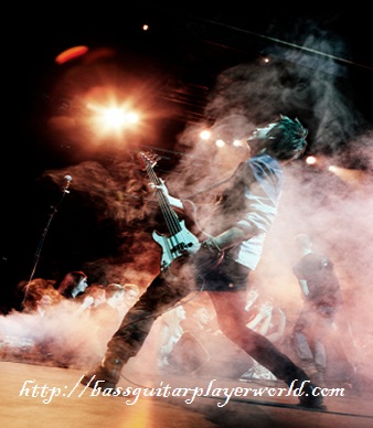 performing on stage